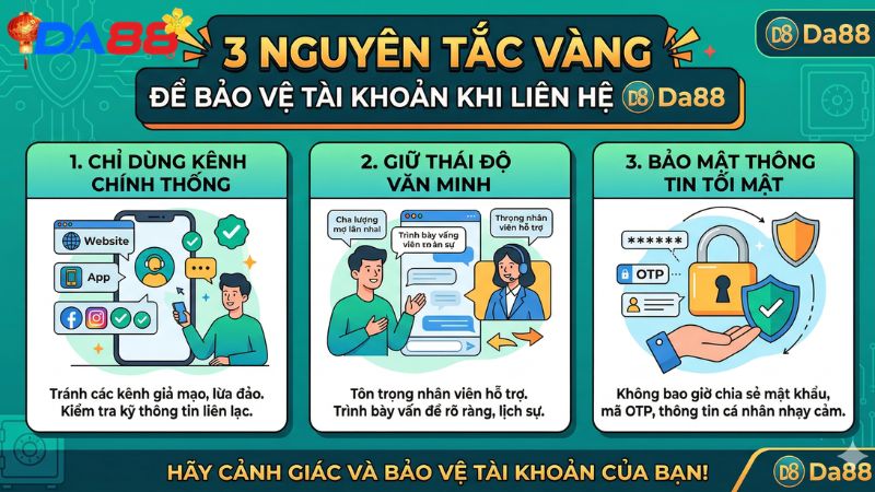 3 Nguyên Tắc Vàng Để Bảo Vệ Tài Khoản