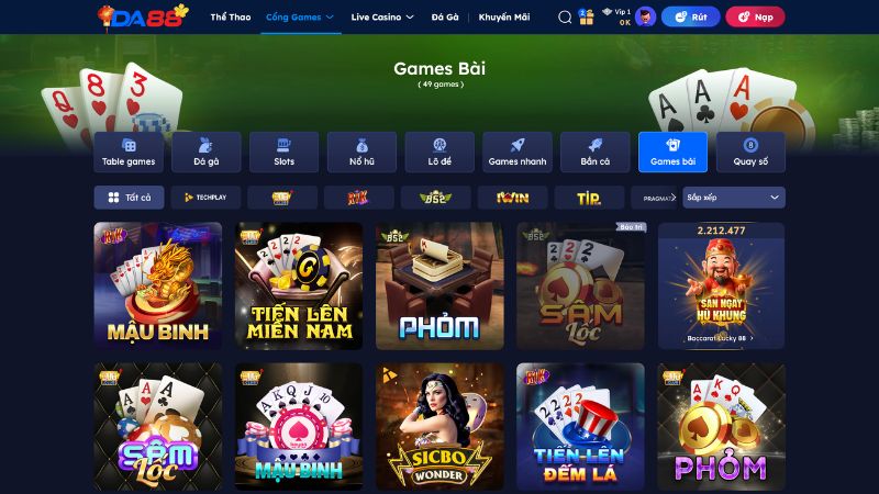 Điểm mặt những "siêu phẩm" gây bão tại Game Bài DA88