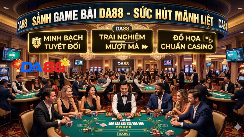 Giải mã sức hút mãnh liệt từ sảnh game bài DA88