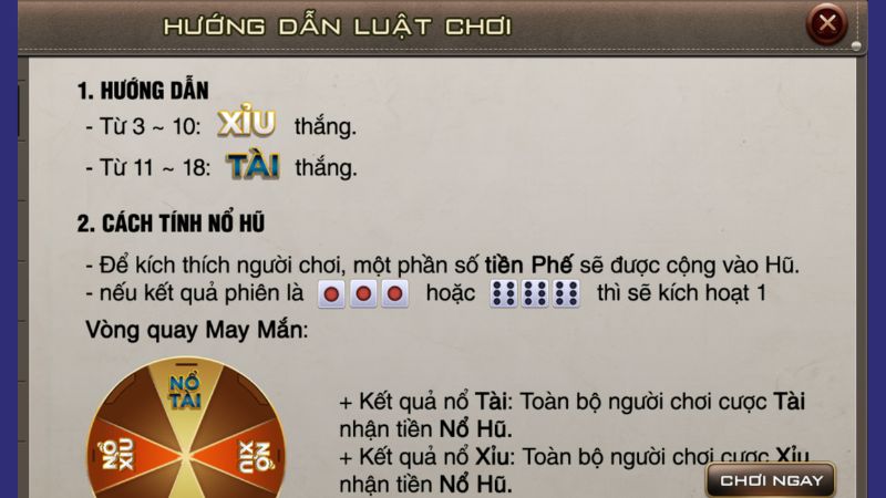Luật chơi tài xỉu Da88 chi tiết dành cho cược thủ