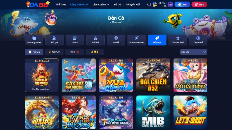 Review Những Siêu Phẩm Săn Cá "Ăn Khách" Nhất Tại DA88