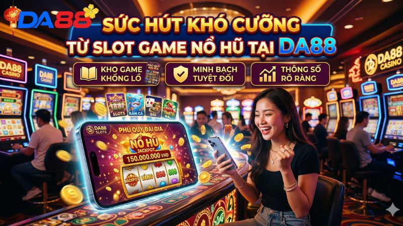 Sức hút khó cưỡng từ slot game nổ hũ tại DA88